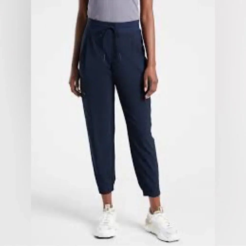 Athleta Venture Pant Jogger City Pants Lightweight Navy Blue 2